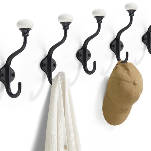 Multifunctional Utility Wall Hook with Double Hook Design