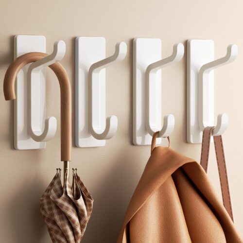 Adhesive Wall Hooks for Coat and Towel