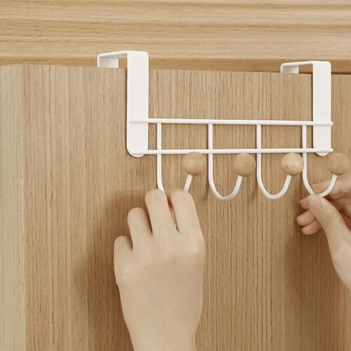 Door Hooks Iron Coat Hooks and Towel Rack