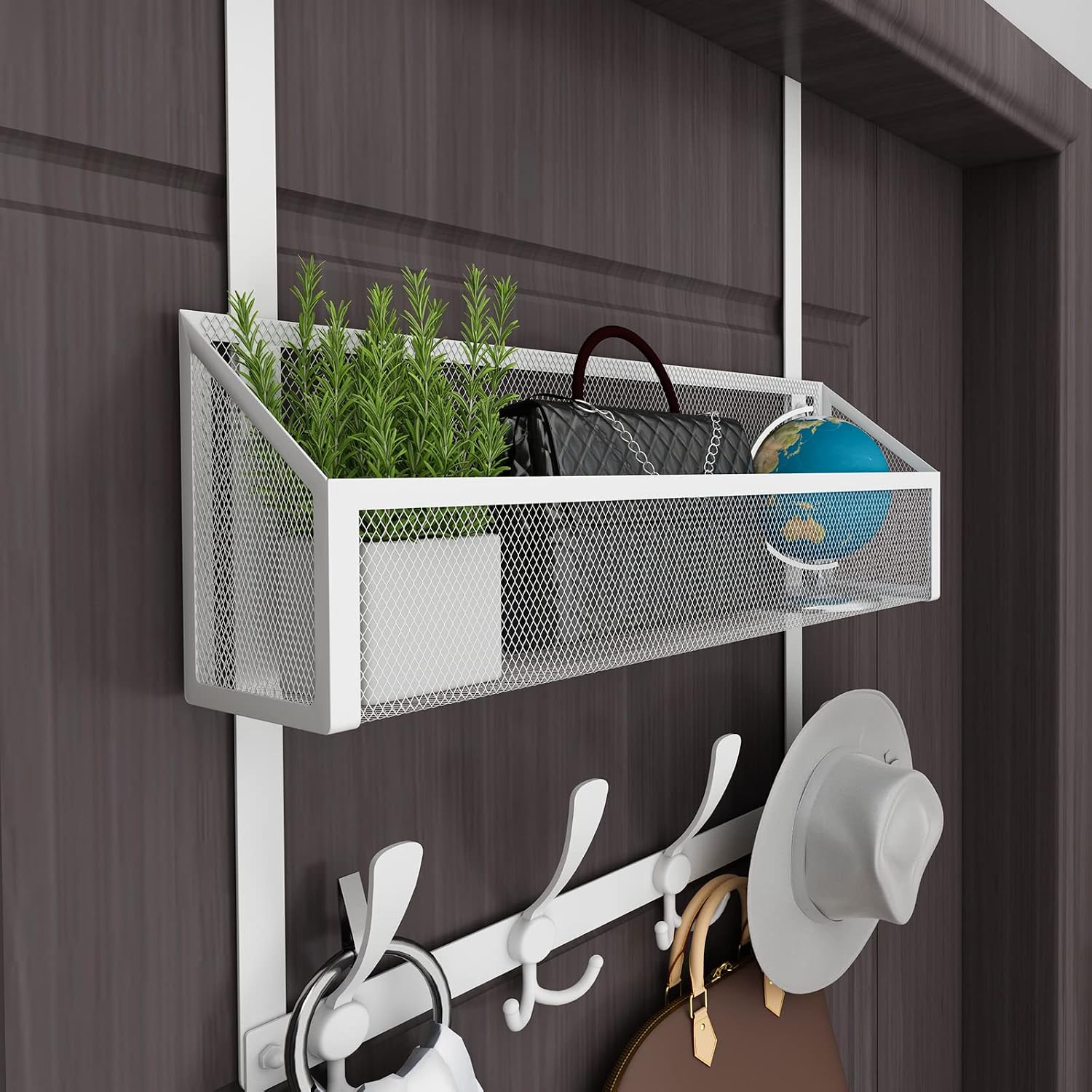Over The Door Hooks Organizer Coat and Towel Rack