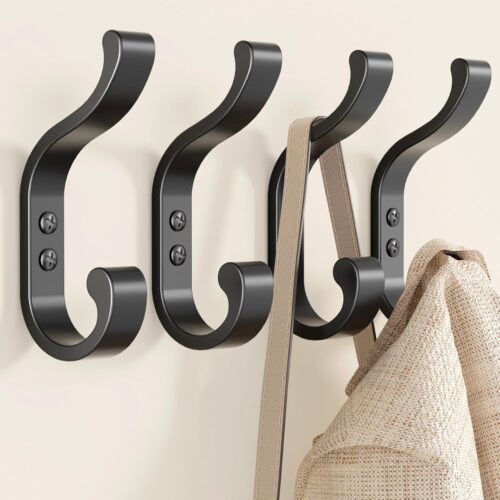 Multifunctional Heavy Duty Wall Hook with Dual Hooks