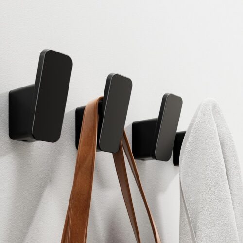 Multifunctional Wall Hook made of Aluminum with Concealed Screws